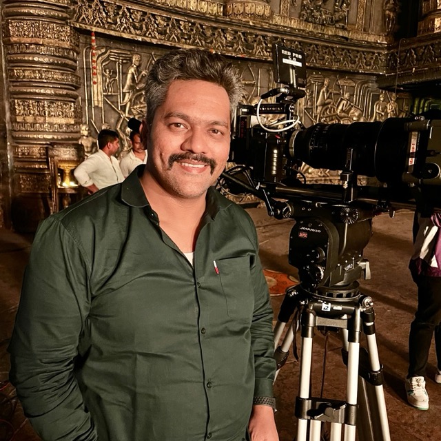 Satyam Raj with the RED cinema camera used for SUMN4U