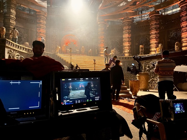 SUMN4U video village and monitors during production